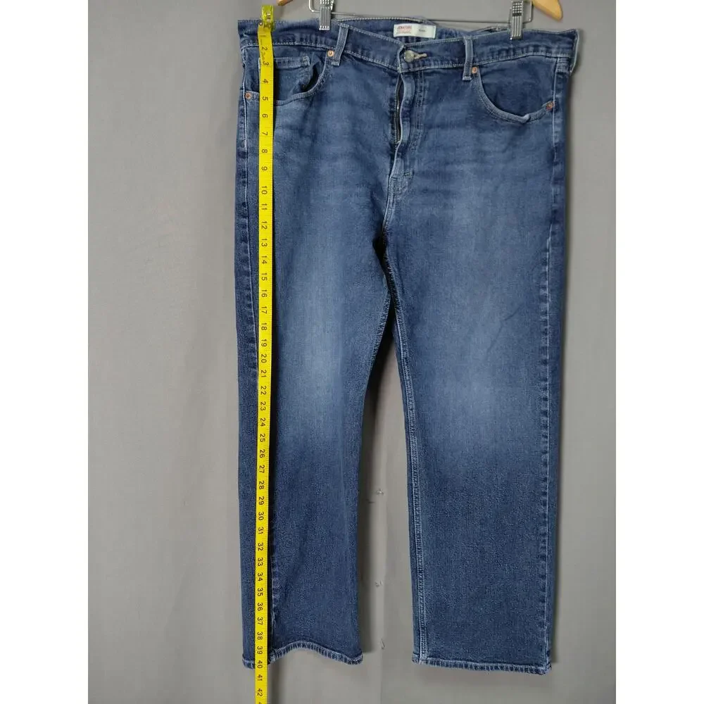 Levi's Signature Blue Straight Leg Relaxed Fit Jeans Men Size W40 L30